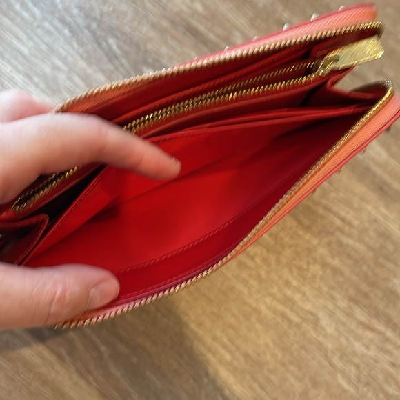 EUC Christian Louboutin spiked zip long wallet - full multicolor spikes around - Picture 11 of 15